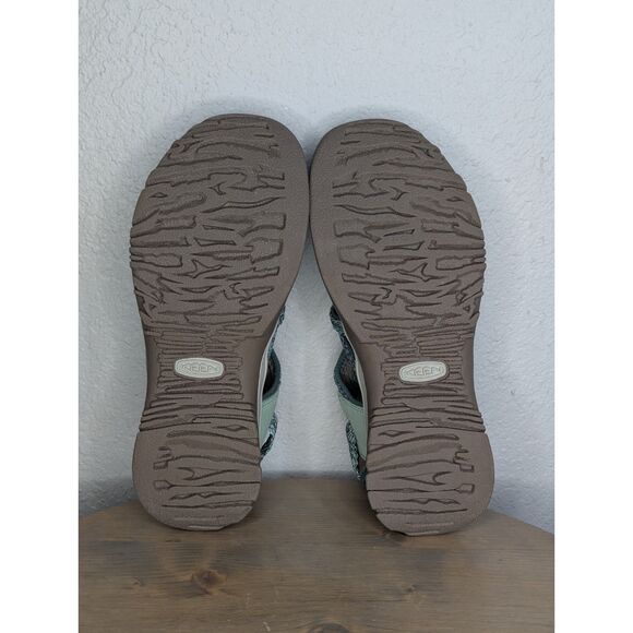NWOB Keen Whisper Light Green Peach Waterproof Sandals Womens 10 Hiking Trail - Picture 5 of 9